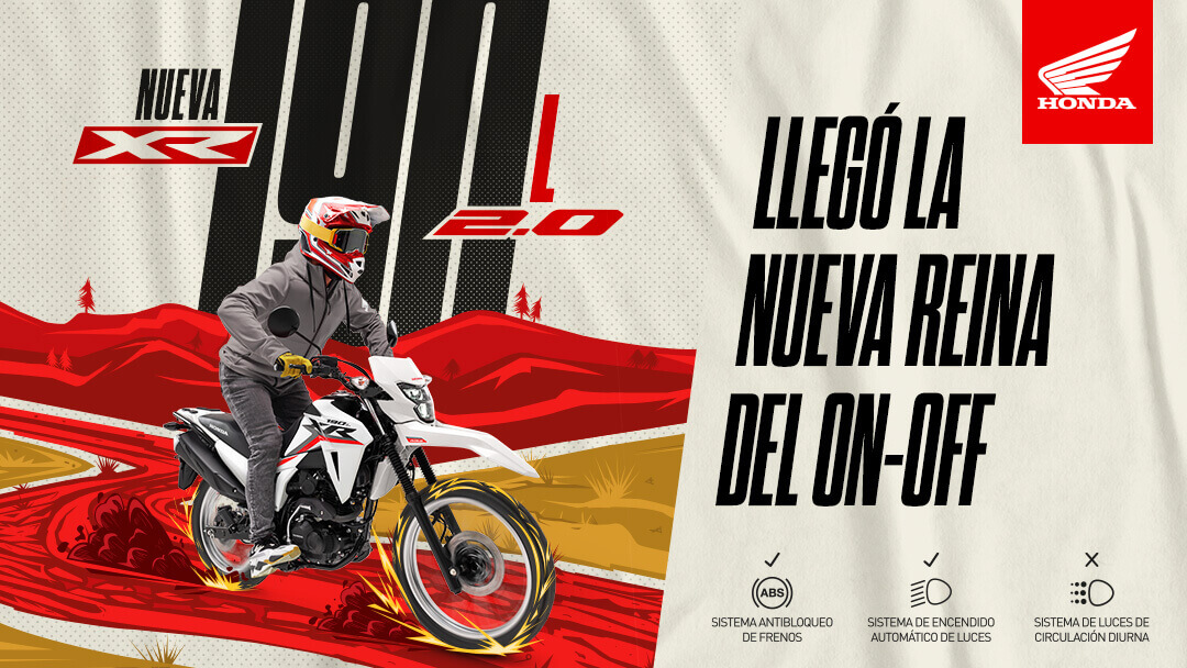 Honda  XR190L 2.0 motodo doble proposito en campo abierto 