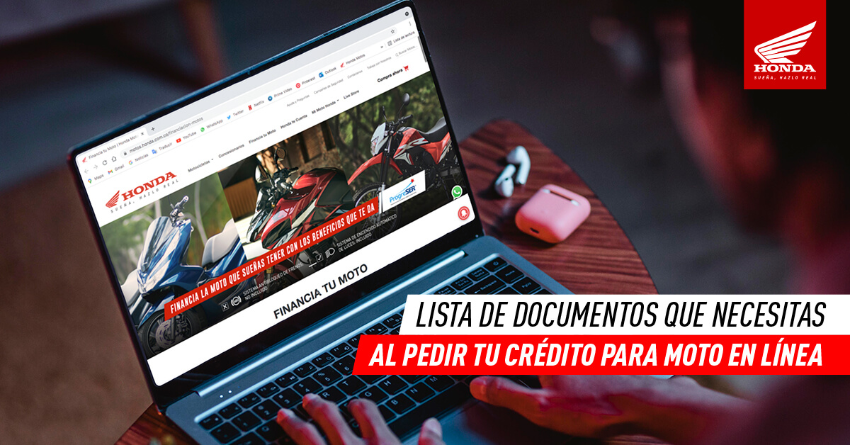 Lista de documentos para pedir una moto a crédito