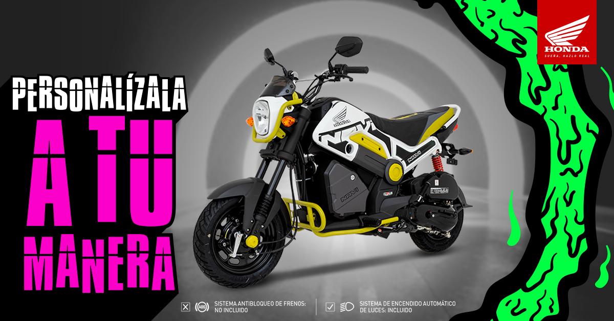 Solo una moto como la NAVI tiene tantas características que la hacen totalmente diferente.