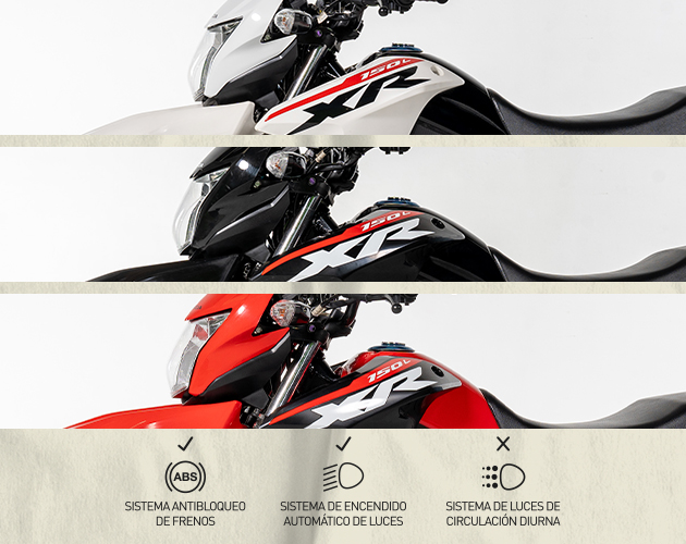 Colores de moto Honda XR150L 2.0