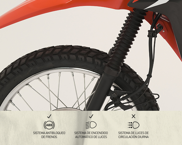 Frenos ABS de moto Honda XR150L 2.0