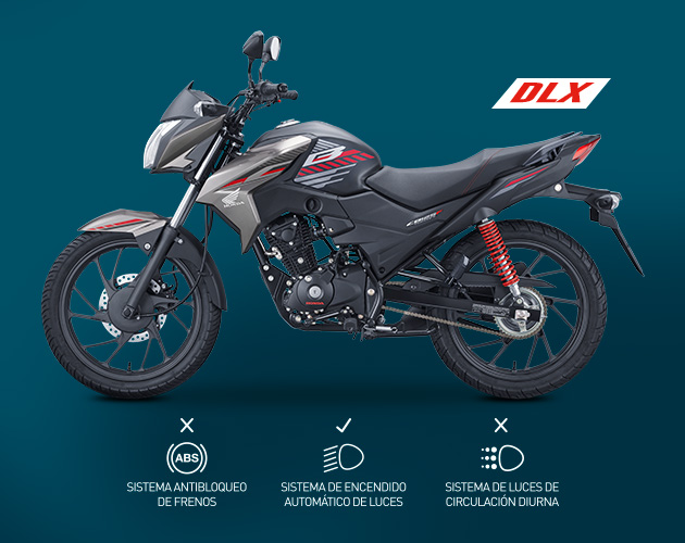 Moto deportiva Honda CB125F DLX gris