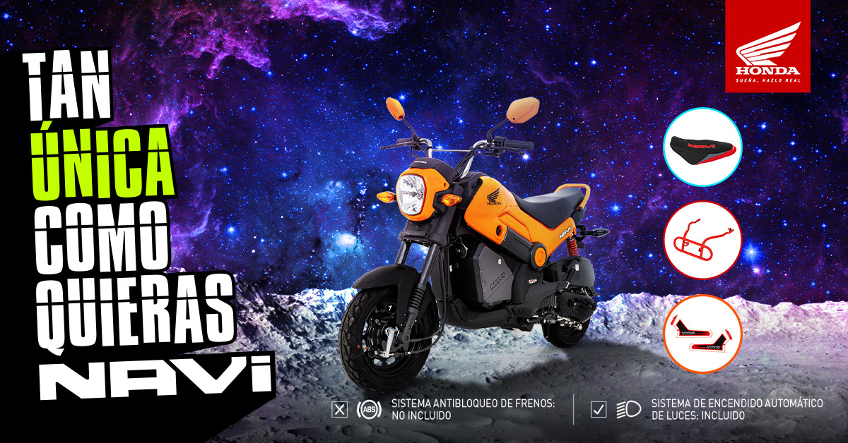 Moto personalizada NAVI: Opciones, colores y accesorios disponibles