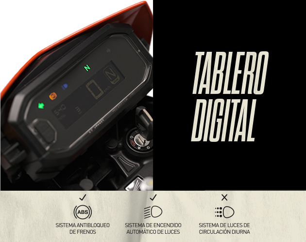 Tablero digital de moto Honda XR150L 2.0